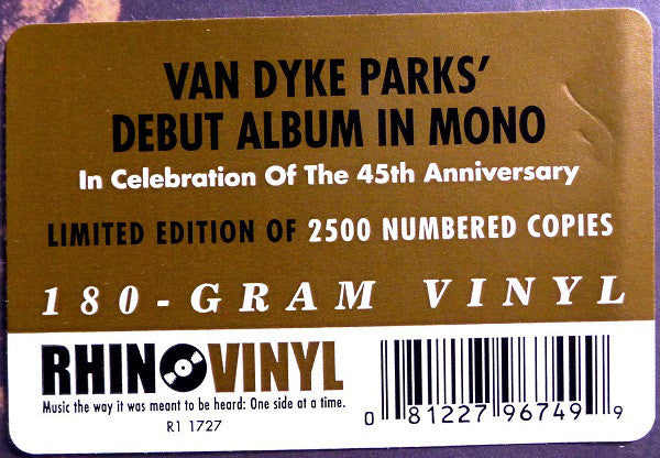 Van Dyke Parks : Song Cycle (LP, Album, RSD, Mono, Ltd, Num, RE, 180)