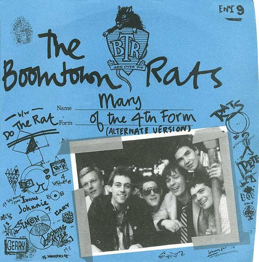 The Boomtown Rats : Mary Of The 4th Form (Alternate Version) (7", Single, Blu)