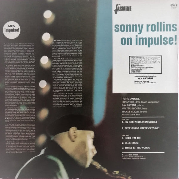 Sonny Rollins : On Impulse! (LP, Album, RE)