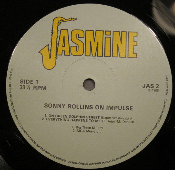 Sonny Rollins : On Impulse! (LP, Album, RE)