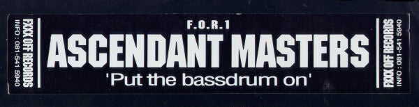 Ascendant Masters : Put The Bassdrum On (12", W/Lbl)