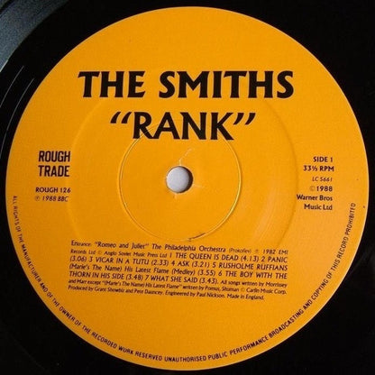 The Smiths : Rank (LP, Album, Ltd, Gat)