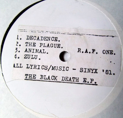 The Sinyx : The Black Death E.P. (7", EP)