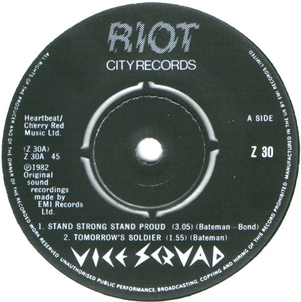 Vice Squad : Stand Strong E.P. (7", EP)