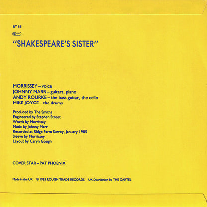 The Smiths : Shakespeare's Sister (7", Single, EMI)