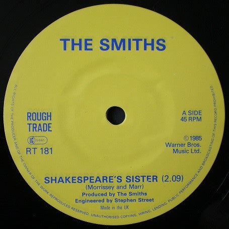 The Smiths : Shakespeare's Sister (7", Single, EMI)