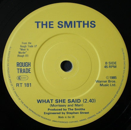 The Smiths : Shakespeare's Sister (7", Single, EMI)