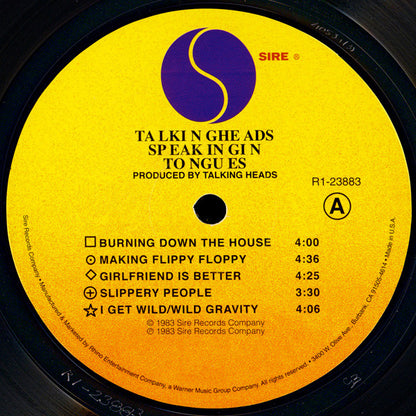 Talking Heads : Speaking In Tongues (LP, Album, RE, 180)