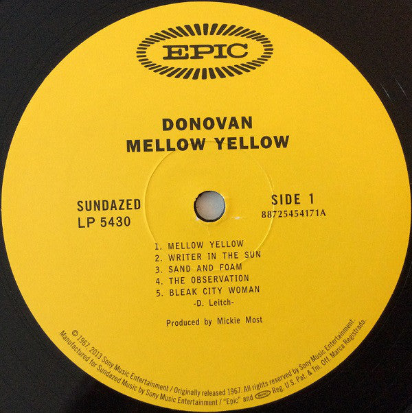 Donovan : Mellow Yellow (LP, Album, Mono, RE)