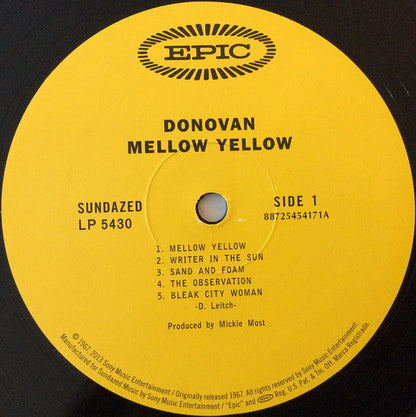 Donovan : Mellow Yellow (LP, Album, Mono, RE)