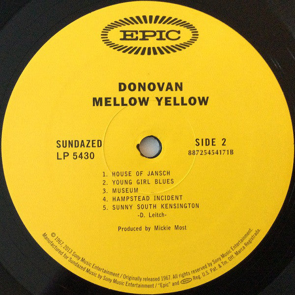 Donovan : Mellow Yellow (LP, Album, Mono, RE)