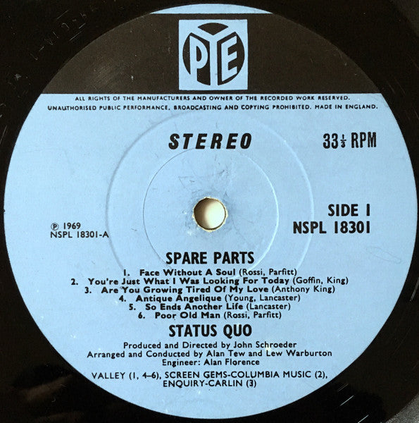 Status Quo : Spare Parts (LP, Album)