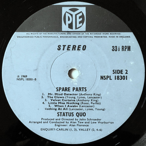 Status Quo : Spare Parts (LP, Album)