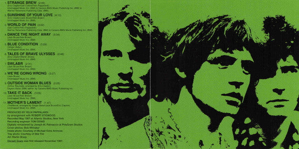 Cream (2) : Disraeli Gears (CD, Album, RE, RM)