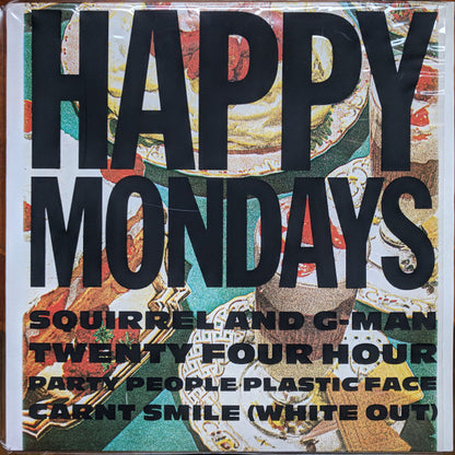Happy Mondays : Squirrel And G-Man Twenty Four Hour Party People Plastic Face Carnt Smile (White Out) (LP, Album, PVC)