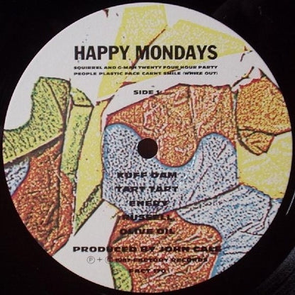 Happy Mondays : Squirrel And G-Man Twenty Four Hour Party People Plastic Face Carnt Smile (White Out) (LP, Album, PVC)