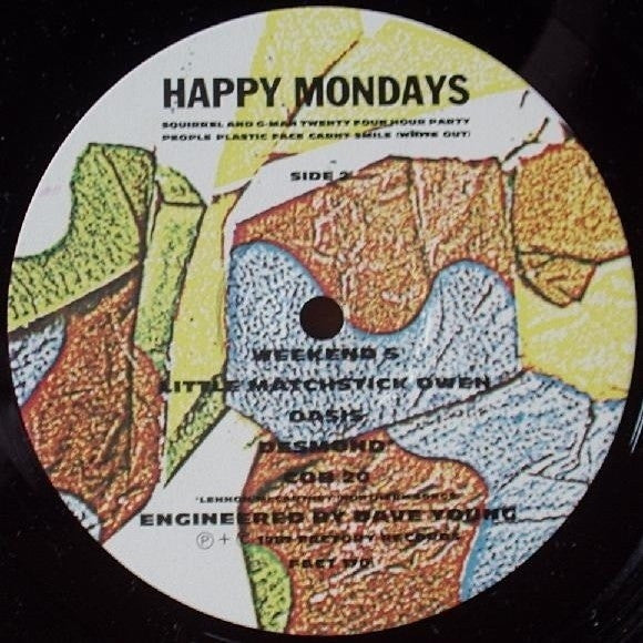 Happy Mondays : Squirrel And G-Man Twenty Four Hour Party People Plastic Face Carnt Smile (White Out) (LP, Album, PVC)