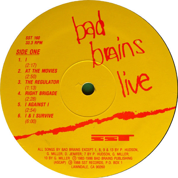 Bad Brains : Live (LP, Album)