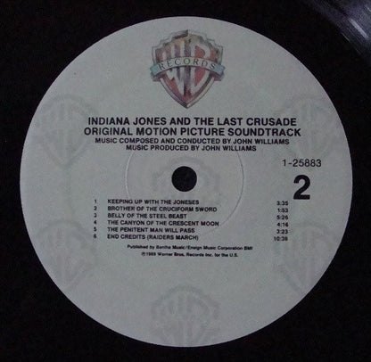 John Williams (4) : Indiana Jones And The Last Crusade (Original Motion Picture Soundtrack) (LP, Album)