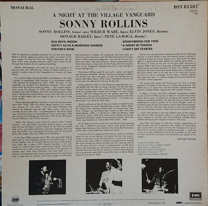 Sonny Rollins : A Night At The Village Vanguard (LP, Album, RE, DMM)