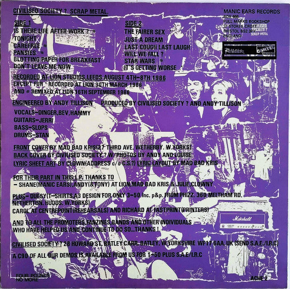 Civilised Society? : Scrap Metal (LP, Album)