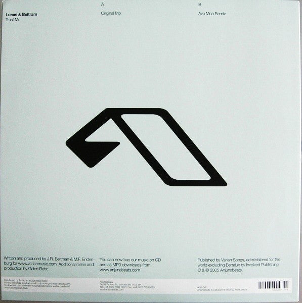 Lucas & Beltram : Trust Me (12")