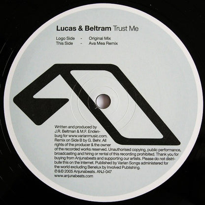 Lucas & Beltram : Trust Me (12")