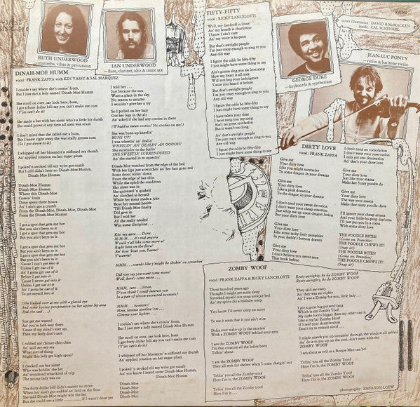 The Mothers : Over-Nite Sensation (LP, Album, Gat)