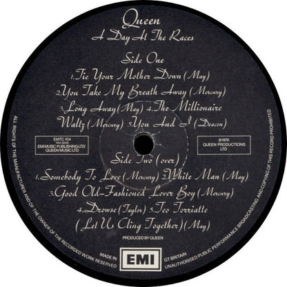 Queen : A Day At The Races (LP, Album, Gat)