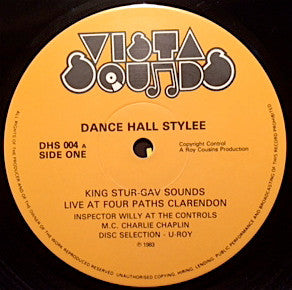 Charlie Chaplin (2), King Stur-Gav Sounds* : Live At Clarendon J.A. (LP, Album)