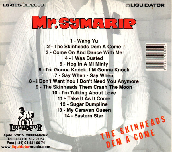 Mr. Symarip : The Skinheads Dem A Come (CD)