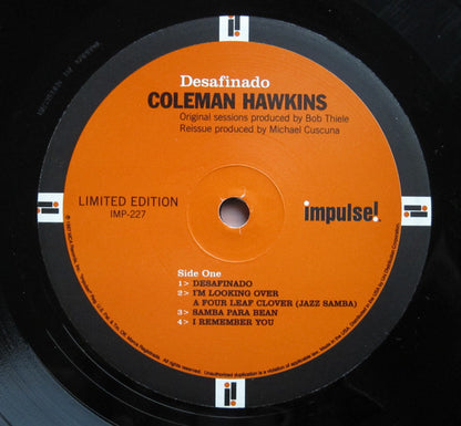Coleman Hawkins : Desafinado Coleman Hawkins Plays Bossa Nova & Jazz Samba (LP, Ltd, RE, RM, 180)
