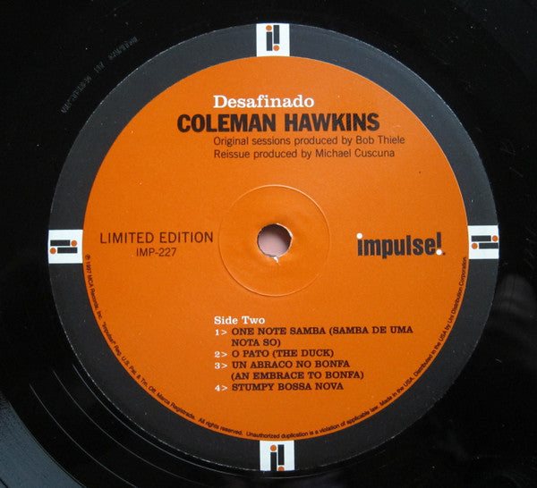 Coleman Hawkins : Desafinado Coleman Hawkins Plays Bossa Nova & Jazz Samba (LP, Ltd, RE, RM, 180)