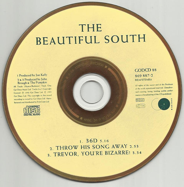 The Beautiful South : 36D (CD, Single, CD1)