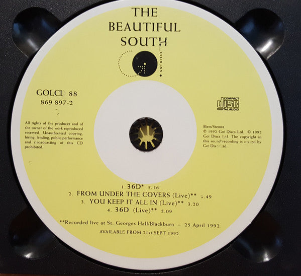 The Beautiful South : 36D (CD, Single, CD1)