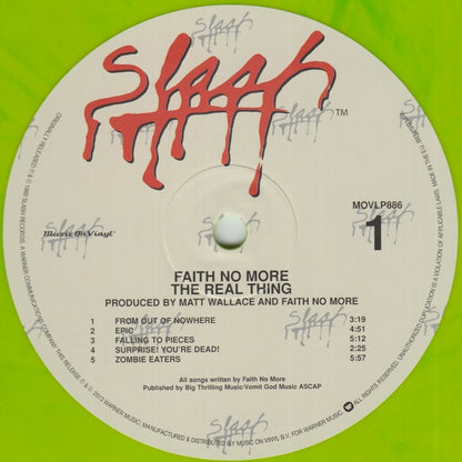 Faith No More : The Real Thing (LP, Album, Ltd, Num, RE, Gre)