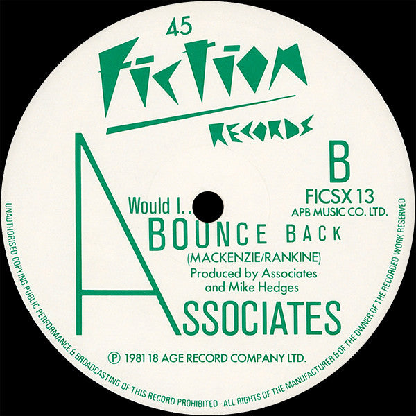 Associates* : A (12", Single)