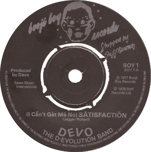 Devo : (I Cån't Gèt Mé Nö) Såtisfactiön (7", Single, Pap)