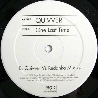 Quivver : One Last Time (Remixes) (12")