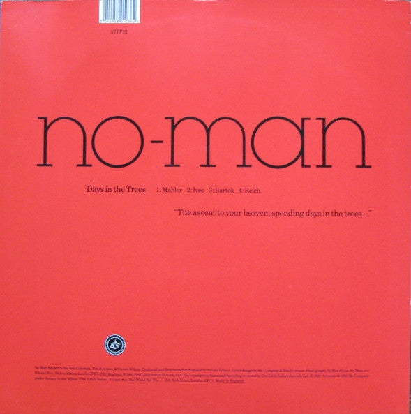 No-Man : Days In The Trees (12", EP)
