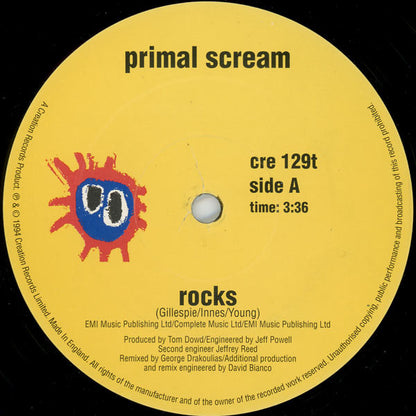 Primal Scream : Rocks / Funky Jam (12", Single)