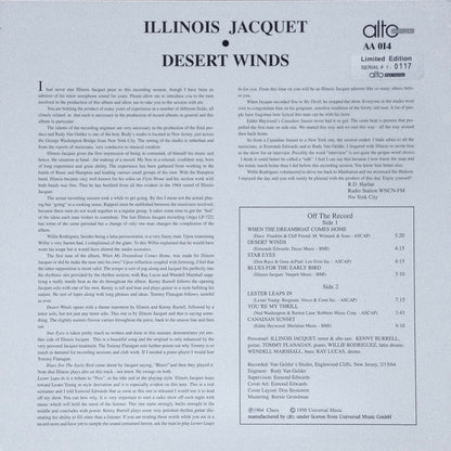 Illinois Jacquet : Desert Winds (LP, Album, Ltd, Num, 180)