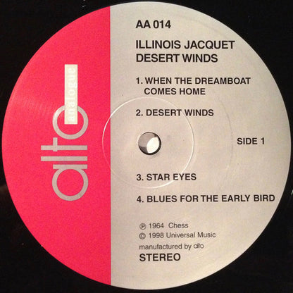 Illinois Jacquet : Desert Winds (LP, Album, Ltd, Num, 180)