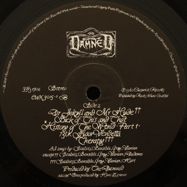 The Damned : The Black Album (2xLP, Album)