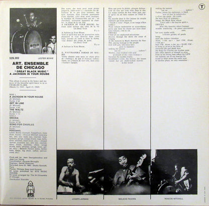 The Art Ensemble Of Chicago : A.A.C.M., Great Black Music - A Jackson In Your House (LP, Album, RP, Gat)