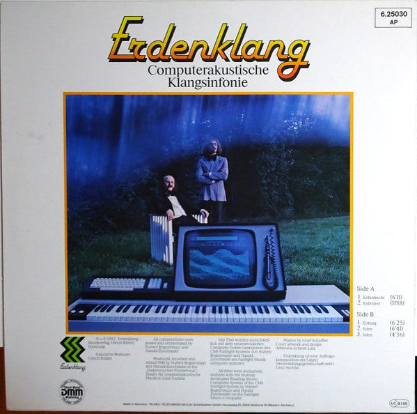 Hubert Bognermayr & Harald Zuschrader : Computerakustische Klangsinfonie (LP, Album)