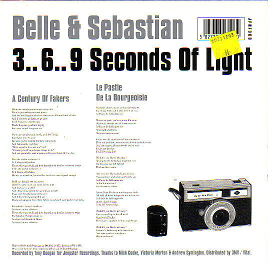 Belle & Sebastian : 3.. 6.. 9 Seconds Of Light (7", Single)