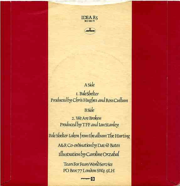 Tears For Fears : Pale Shelter (7", Single, S/Edition, Red)