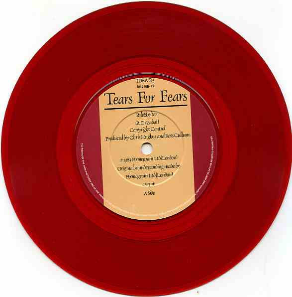 Tears For Fears : Pale Shelter (7", Single, S/Edition, Red)
