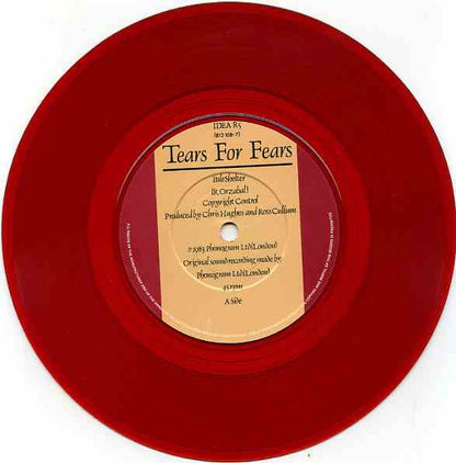 Tears For Fears : Pale Shelter (7", Single, S/Edition, Red)